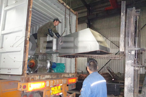 Shipment of Sawdust Charcoal Making Machine - Beston