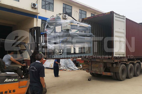 Transportation of Paper Pulp Moulding Equipment to Colombia
